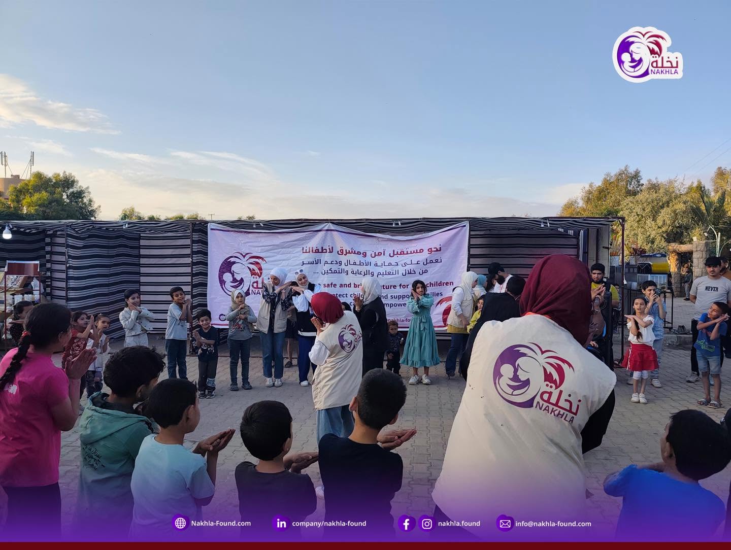 بصمة مميزة وفرحة لا تُنسى لمؤسسة نخلة في مهرجان العيد بدير الزور! 🌴❤️